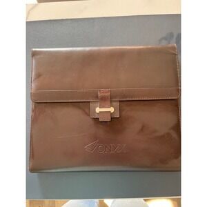 Cutter & Buck ONYX‎ Portfolio Brown Leather Document Holder Business